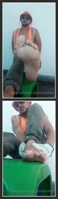 OnlyFans – Hunting Feet Sexy Construction Worker Huge Feet This Macho Show