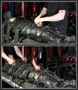Straightjacket Milking – Devin Franco Is Immobilised As DomTopKB Works Over His Nipples