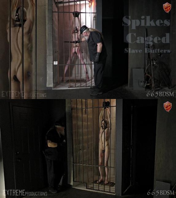 665BDSM – Spikes Caged Slave Butters
