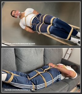 Clips4Sale – TiedUpStuds – Trainer Esteban in Bondage (Leather Pants,  Rope Bondage)