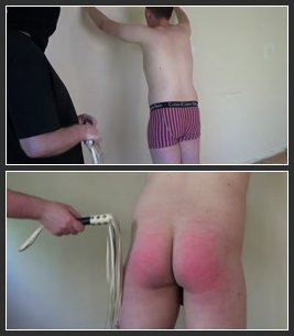 Straight Lads Spanked – Aaron – Leather Flogger – 36 Lashes