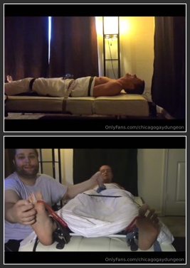 Nathan Justice – ChicagoGayDungeon – Hospital Mummified Foot Tickle And Milking