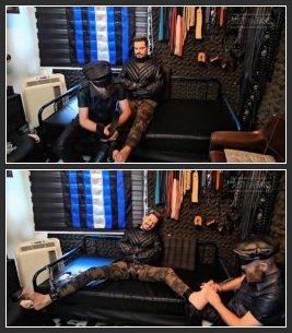 Tonny Tape BR – Leather Straitjacket and Tickled (Gay Bondage, Gay Domination, Foot Fetish, Tickl…