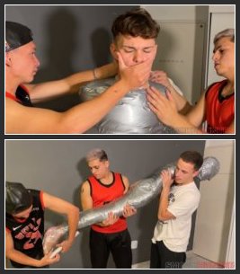 Smoke Hunter – Twink Gets Captured By Hunks, Mummified And Left To Struggle