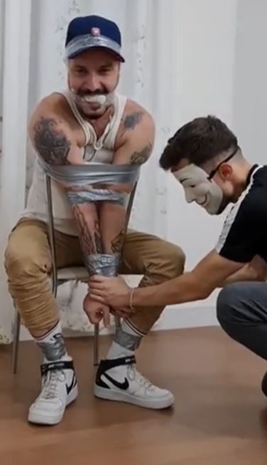 Tonny Tape BR – Tied Up & Tickled by Mauro Roll (Gay Domination, Tickling, Tape Bondage)