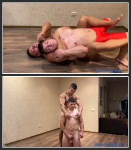 WatchFighters – Bodybuilders Nicky and Big Alpha Force Each Other to Do Dirty Things