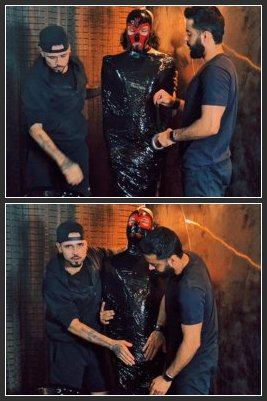 Tonny Tape BR – Halloween – Mummified By 3 Doms (Gay Domination, Mummification, Handgag)