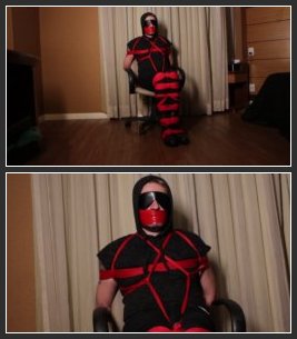 Tonny Tape BR – Red Rope – Episode 2 – Tonny Blindfolded And Tape Gagged (Gay Domination, Tape Ga…