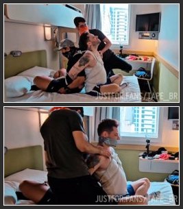Tonny Tape BR – Tied Up Back To Back (Gay Bondage, Gay Domination, Foot Fetish, Gagged)