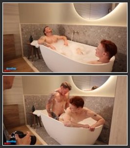 Ginge Boy Fantasy – Shooting With Our Fit Mates Beau And Andy In A Bubble Bath