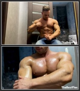 TheBestFlex – Ryan James Oiled Up Pecs