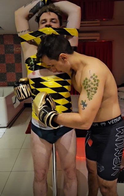 Tonny Tape BR – Tied To The Pole Dance (Gay Bondage)